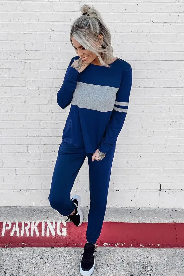 Women 2 Piece Long Sleeve Tracksuit with Long Pants