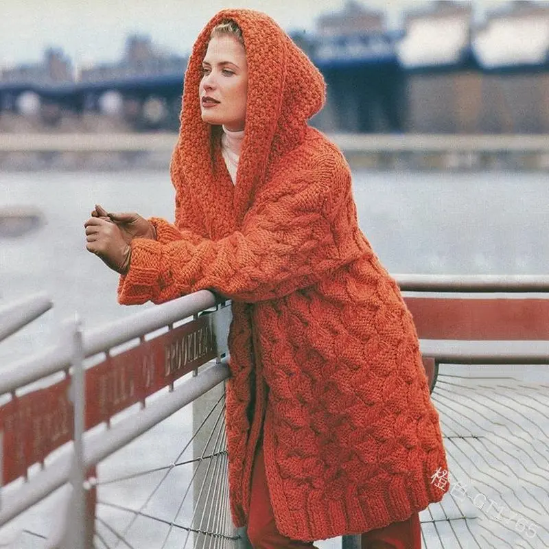 (Warehouse Clearance)Winter keep warm plain sweater cardigan