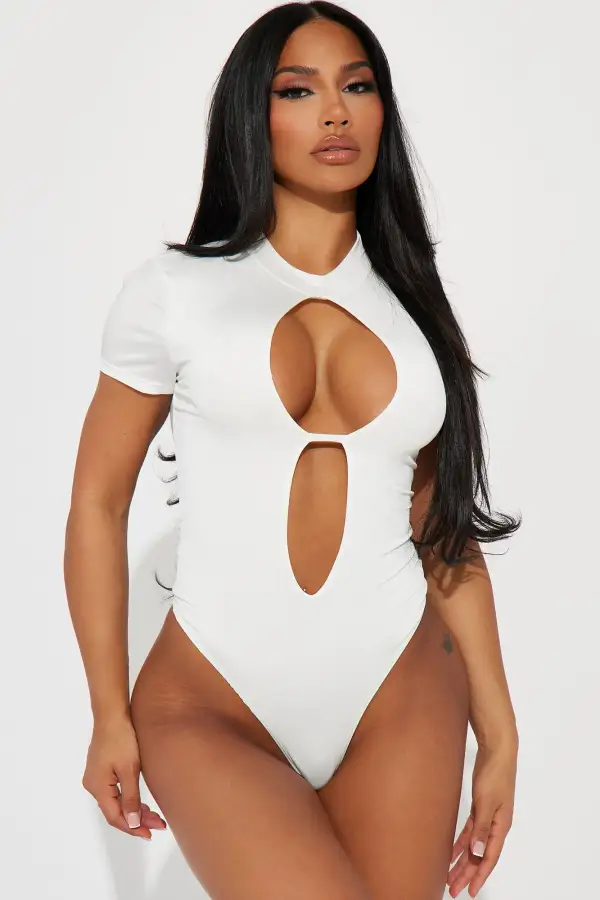 Chloe Cut Out Bodysuit - Ivory