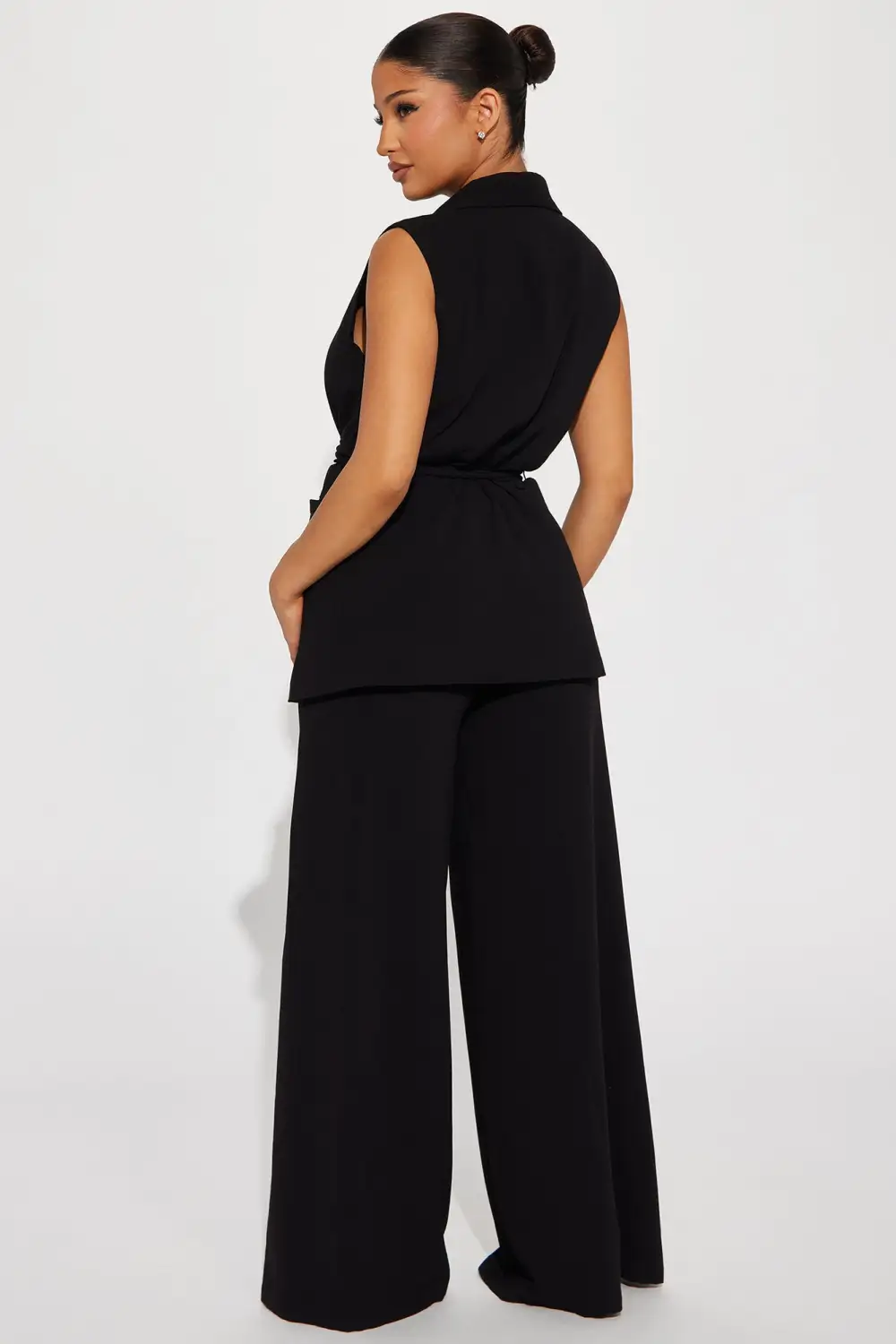 Never Met You Pant Set - Black