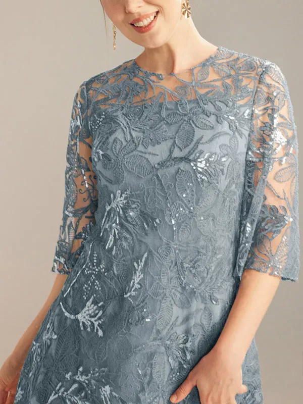 Noble Lace Chiffon Mesh Women's Dress