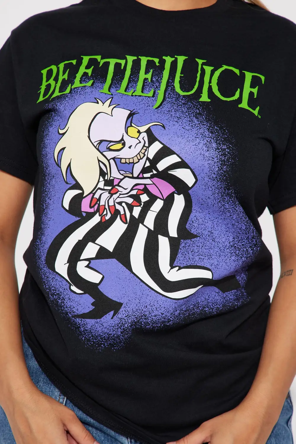 Beetlejuice Graphic Tshirt - Black