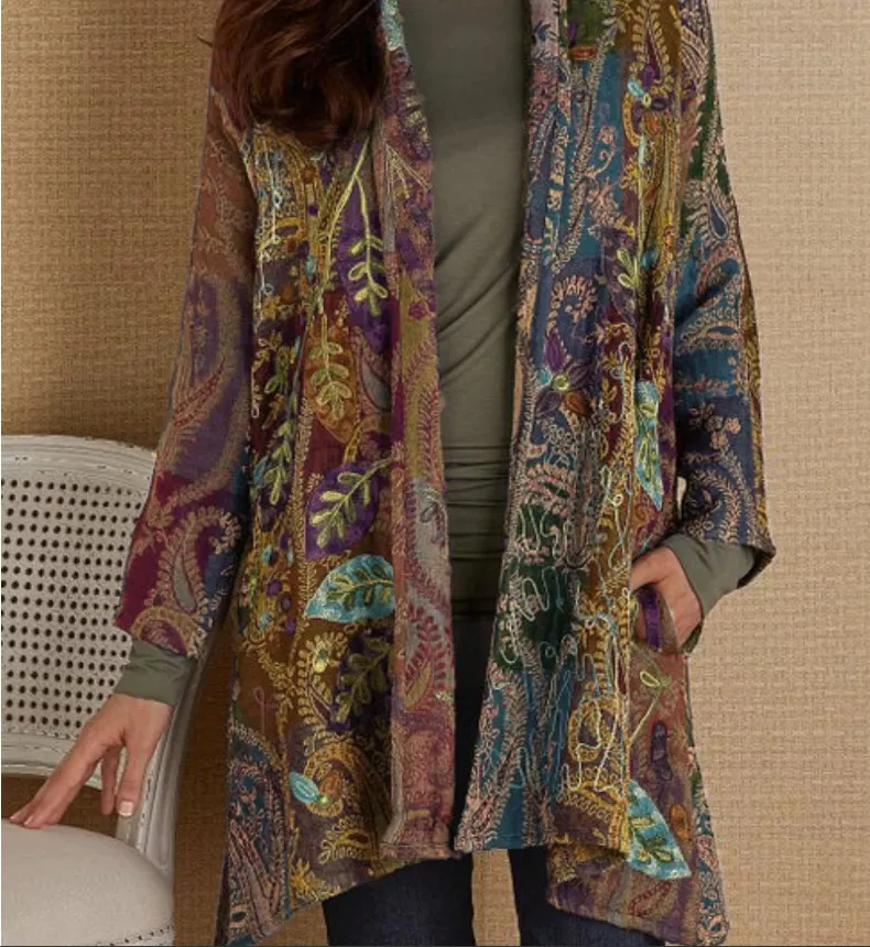 Printed Cardigan Jacket