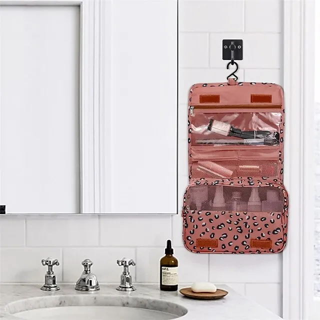 Women's Girls' Cosmetic Bag Oxford Cloth Party Daily Holiday Zipper Large Capacity Waterproof Foldable Embroidery Wine Pink Dusty Rose