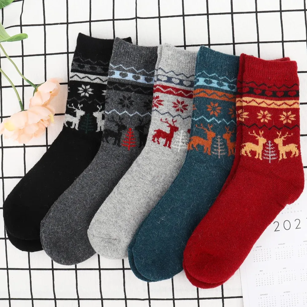 Jeasona Wool Socks for Women Warm Winter Thermal Thick Socks Gifts for Women Mom