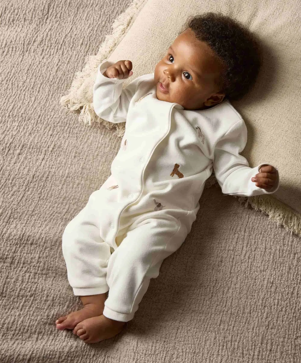 Safari Embroided Romper