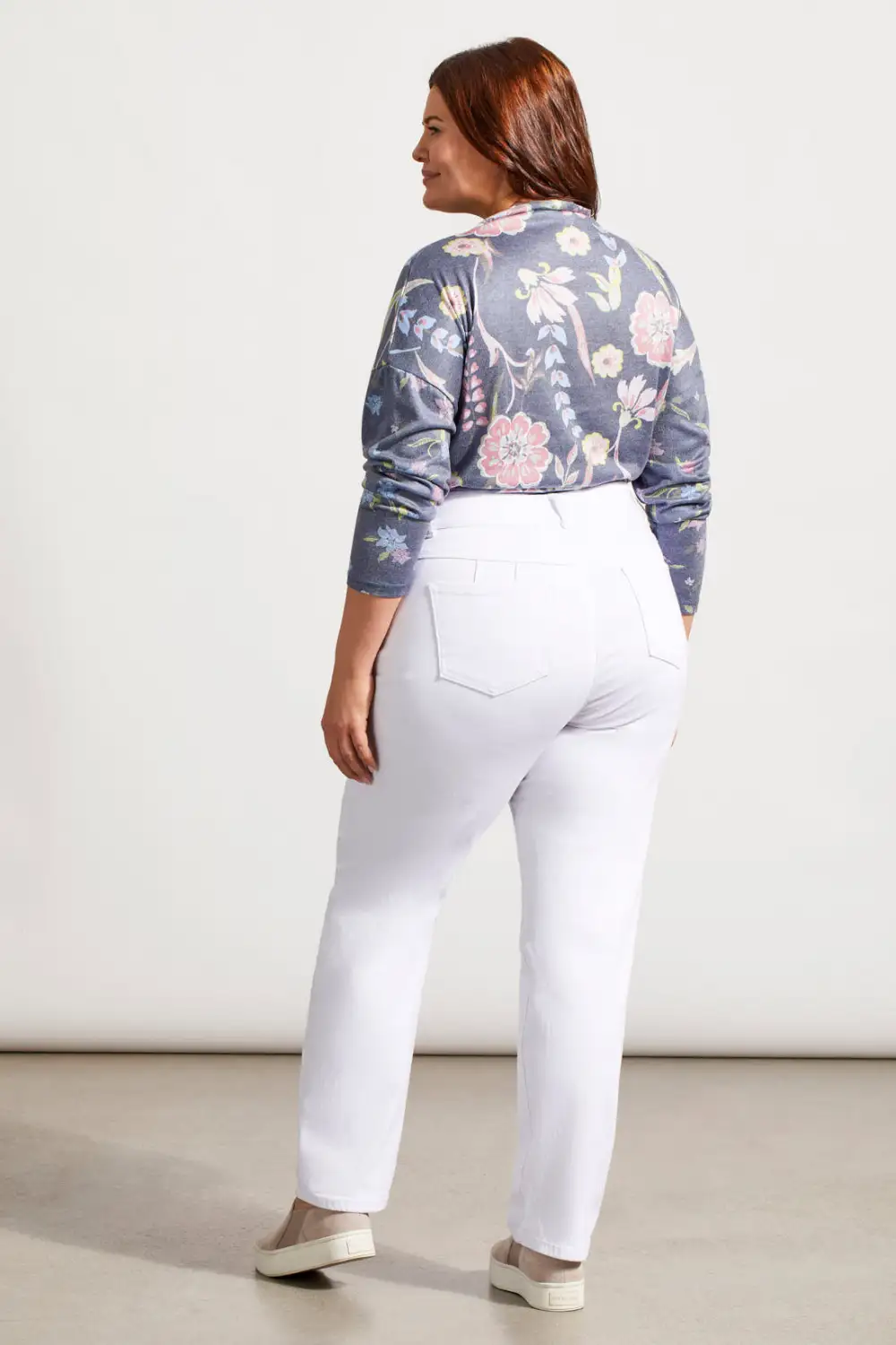 Sophia Curvy Straight Leg Jeans-White