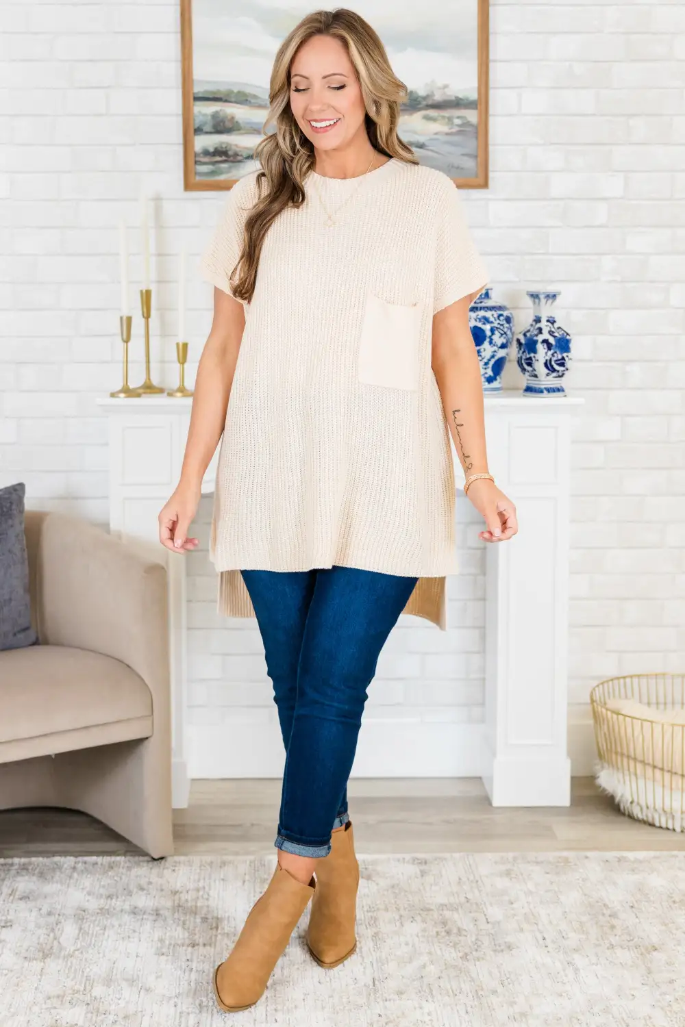 Imagine My World Sweater, Cream