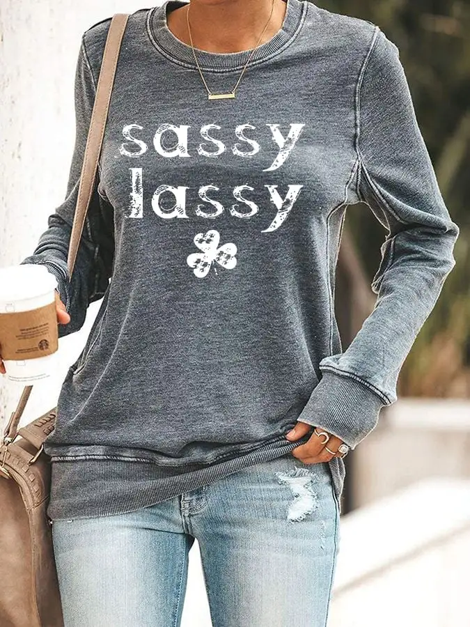 Women's Sassy Lassy Printed Sweatshirt