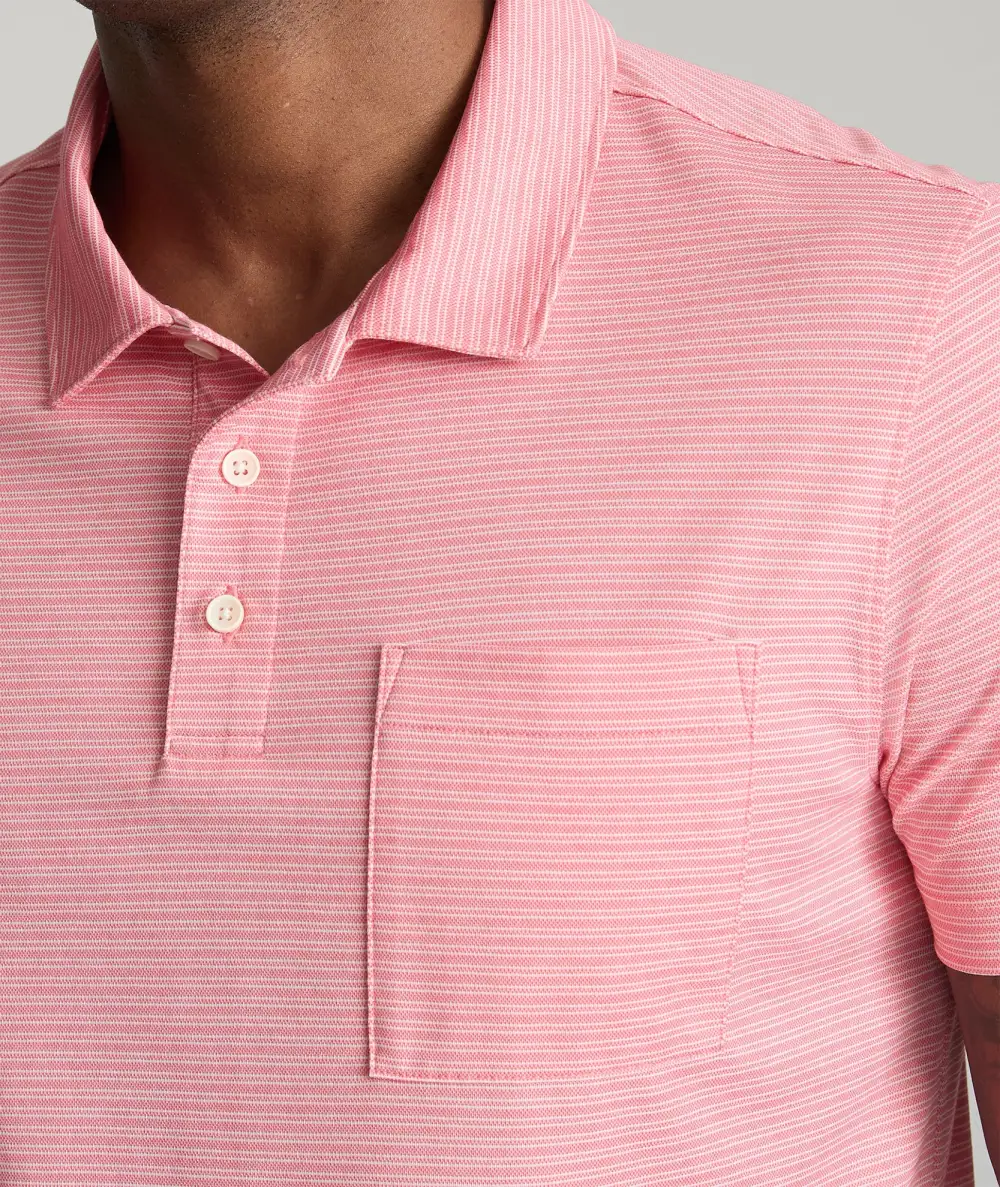 Striped Performance Polo
