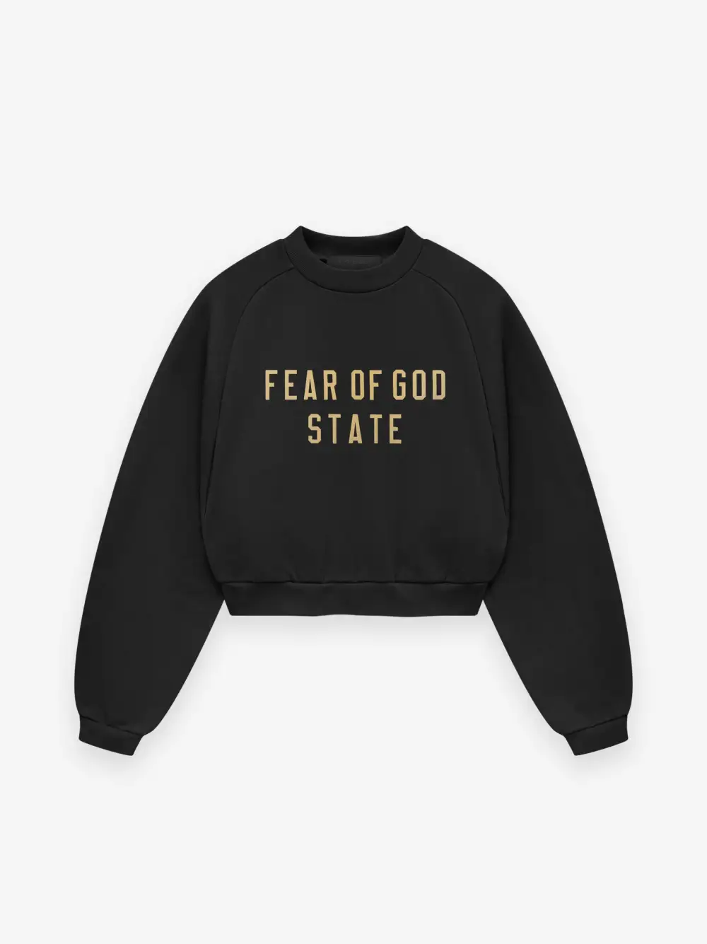 Womens Fleece Cropped Crewneck