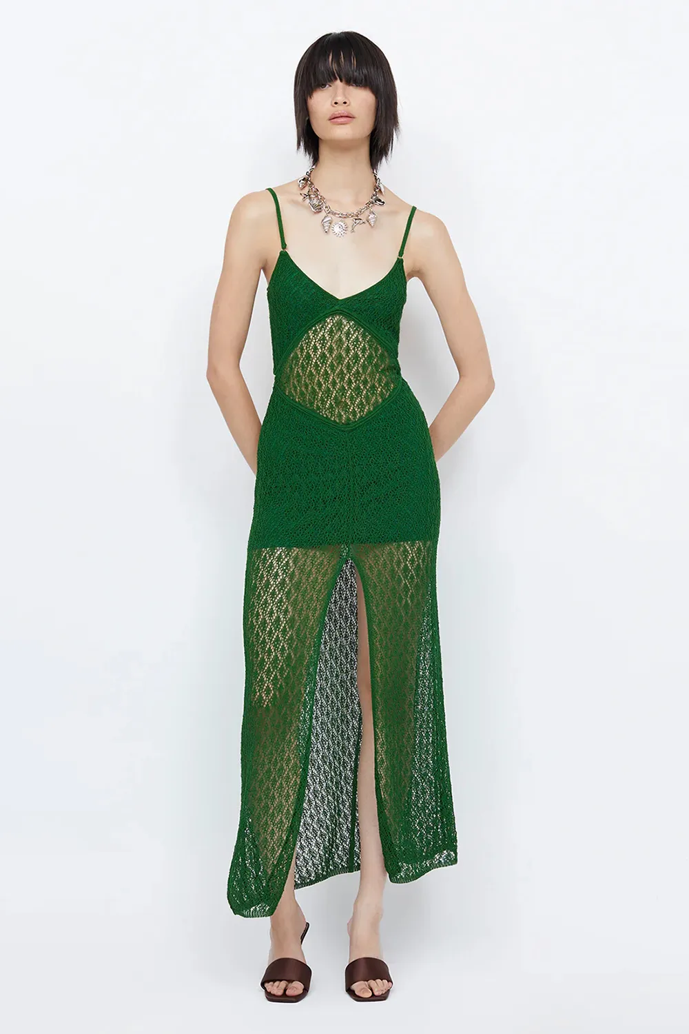 BACKLESS KNIT MAXI DRESS