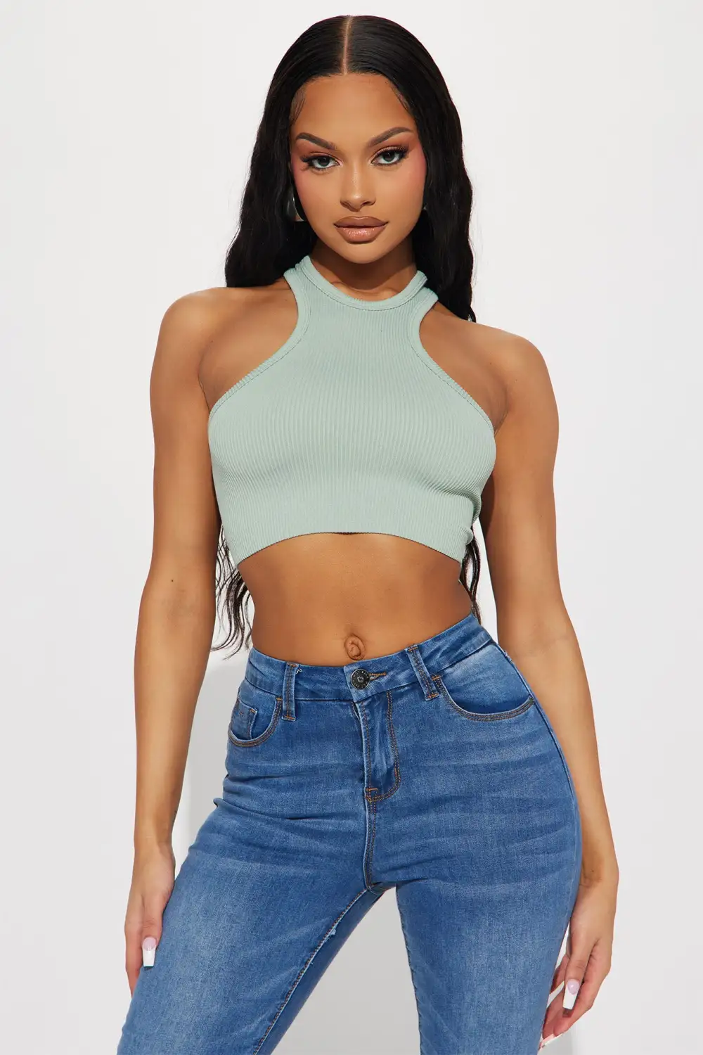 Model On Duty Top - Mint