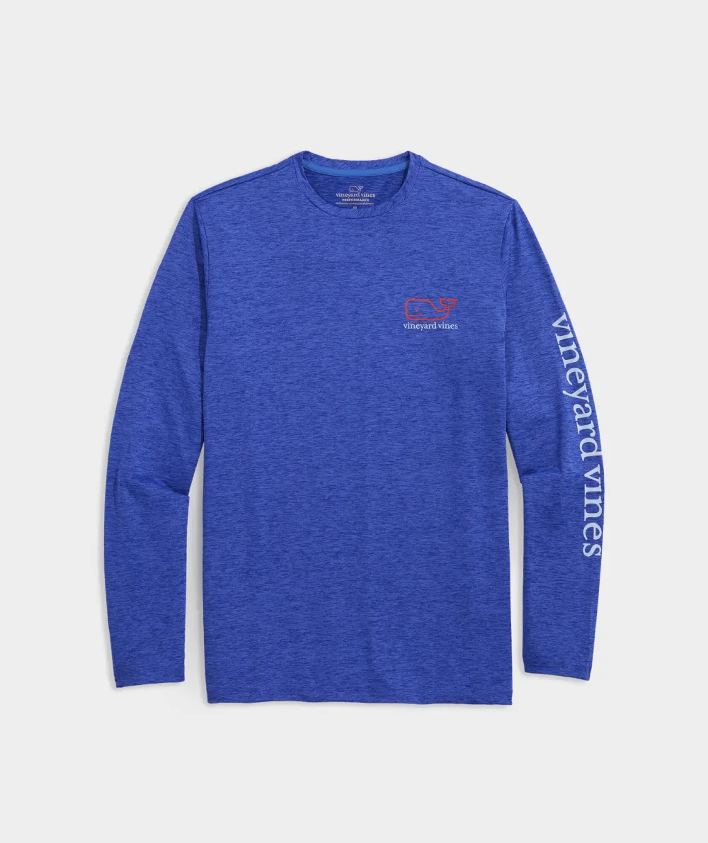 Whale Logo Long-Sleeve Harbor Performance Tee