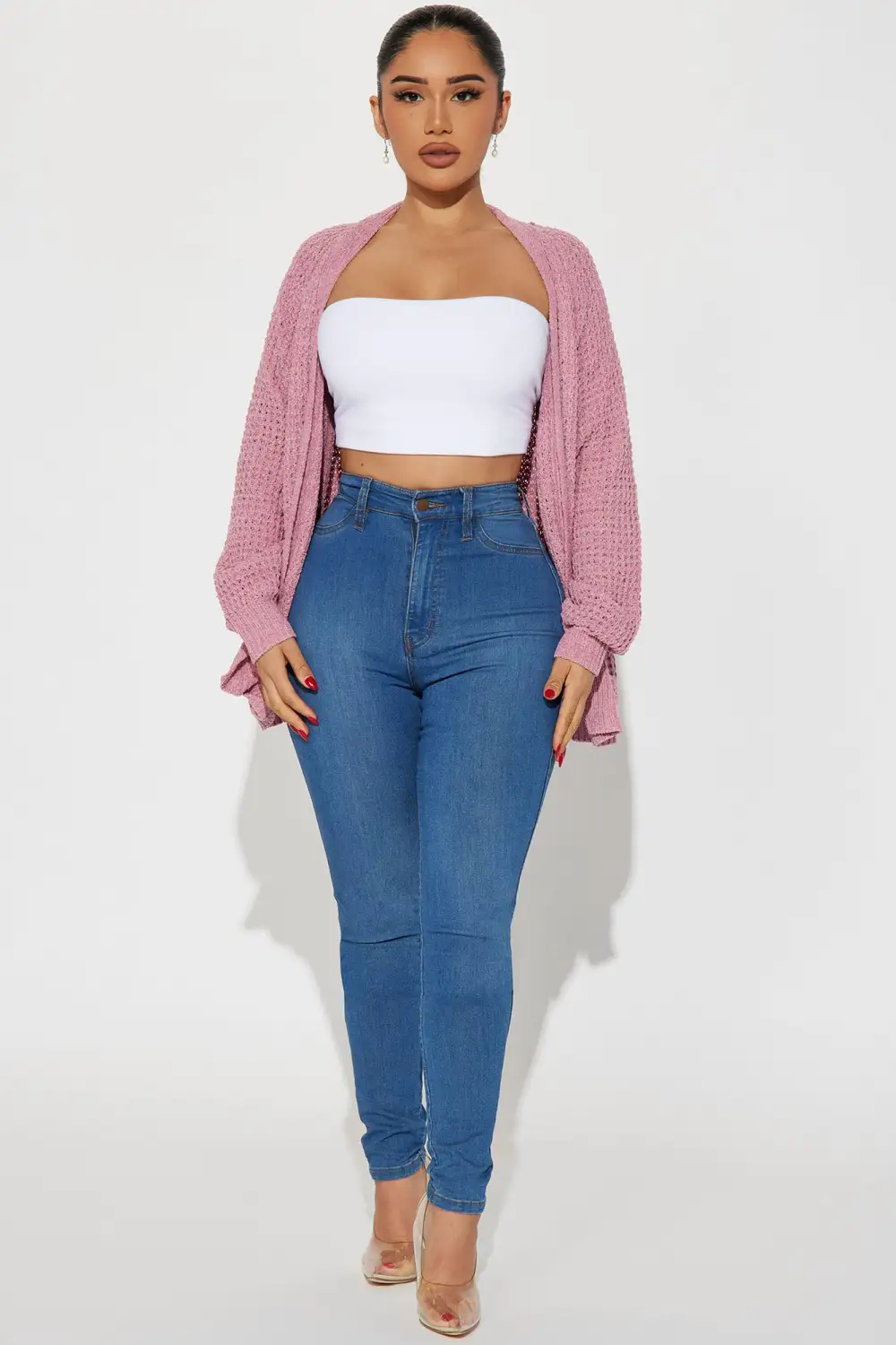 Chillin' Vibes Cardigan - Pink
