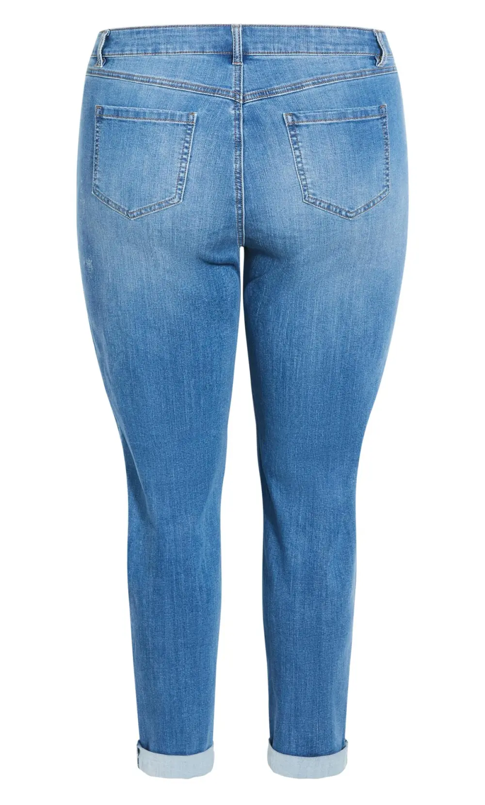 Evans Blue Light Wash Cropped Jeans