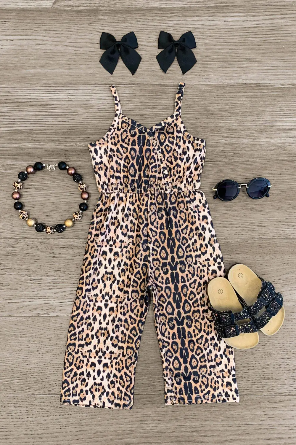 Cheetah Sleeveless Jumpsuit