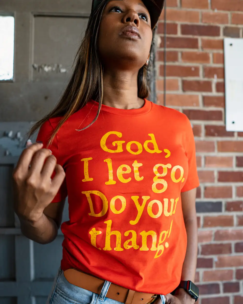 God, I Let Go. Do Your Thang! Adult Box T-Shirt