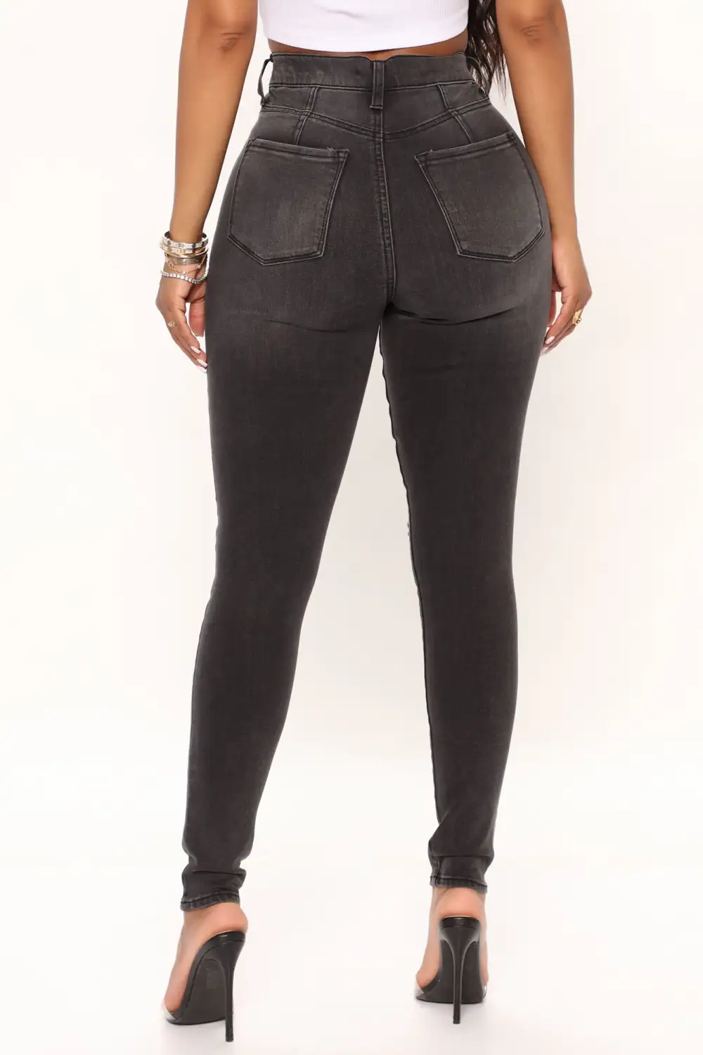 Our Favorite High Rise Skinny Jeans - Grey