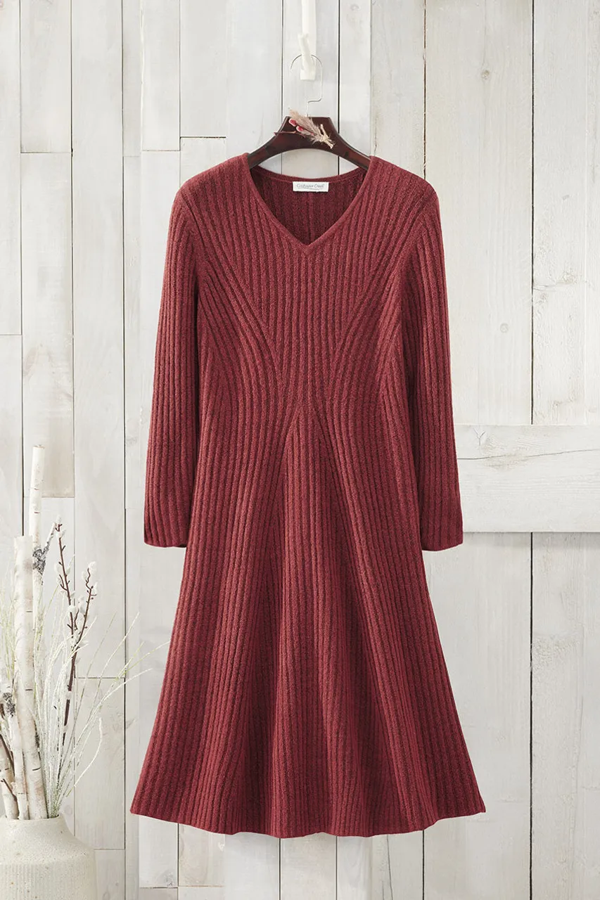 Ribbed Sweater Dress