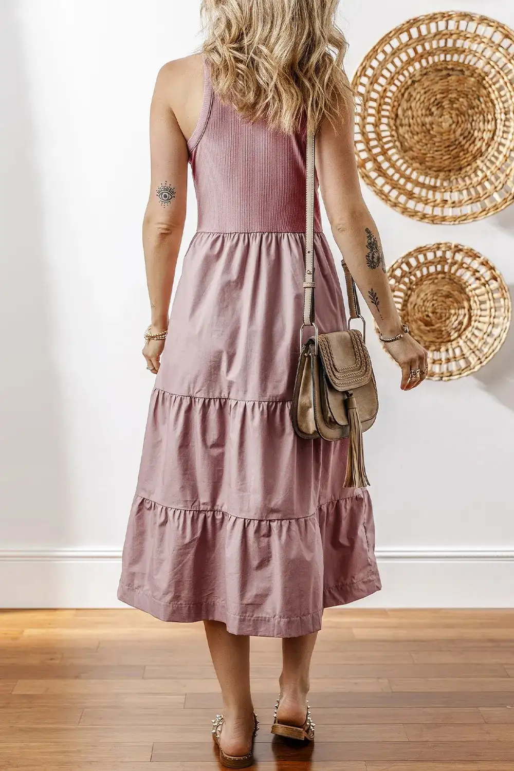 Relaxed Tie Detail Maxi Dress