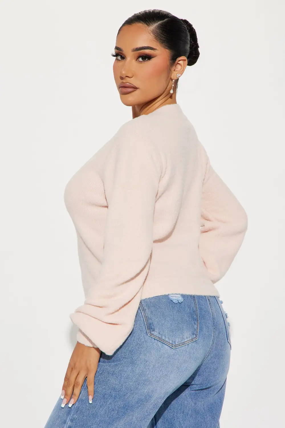 Cozy Girl Sweater - Heather Pink