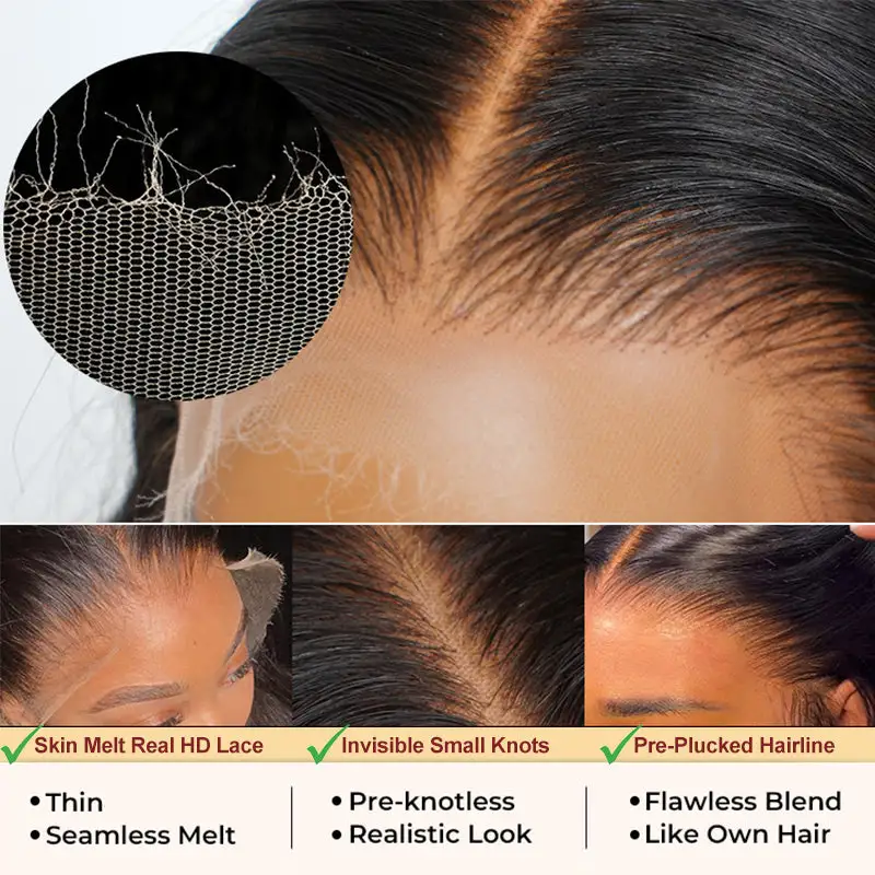 Burmese Curly Glueless Flexi-Fit Drawstring Wig 7x6/13x6 Lace Human Hair Wig