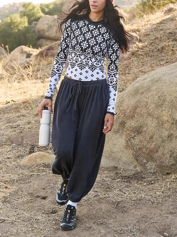 Relaxed Bubble Pull-On Pants