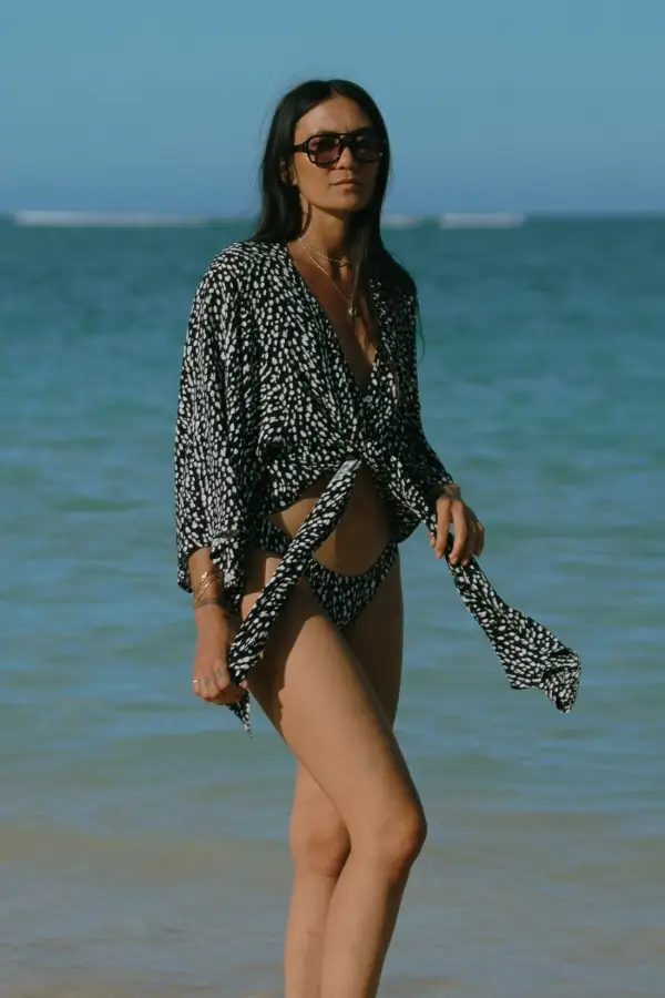 Ibiza Front-Tie Kimono Top-Ibiza