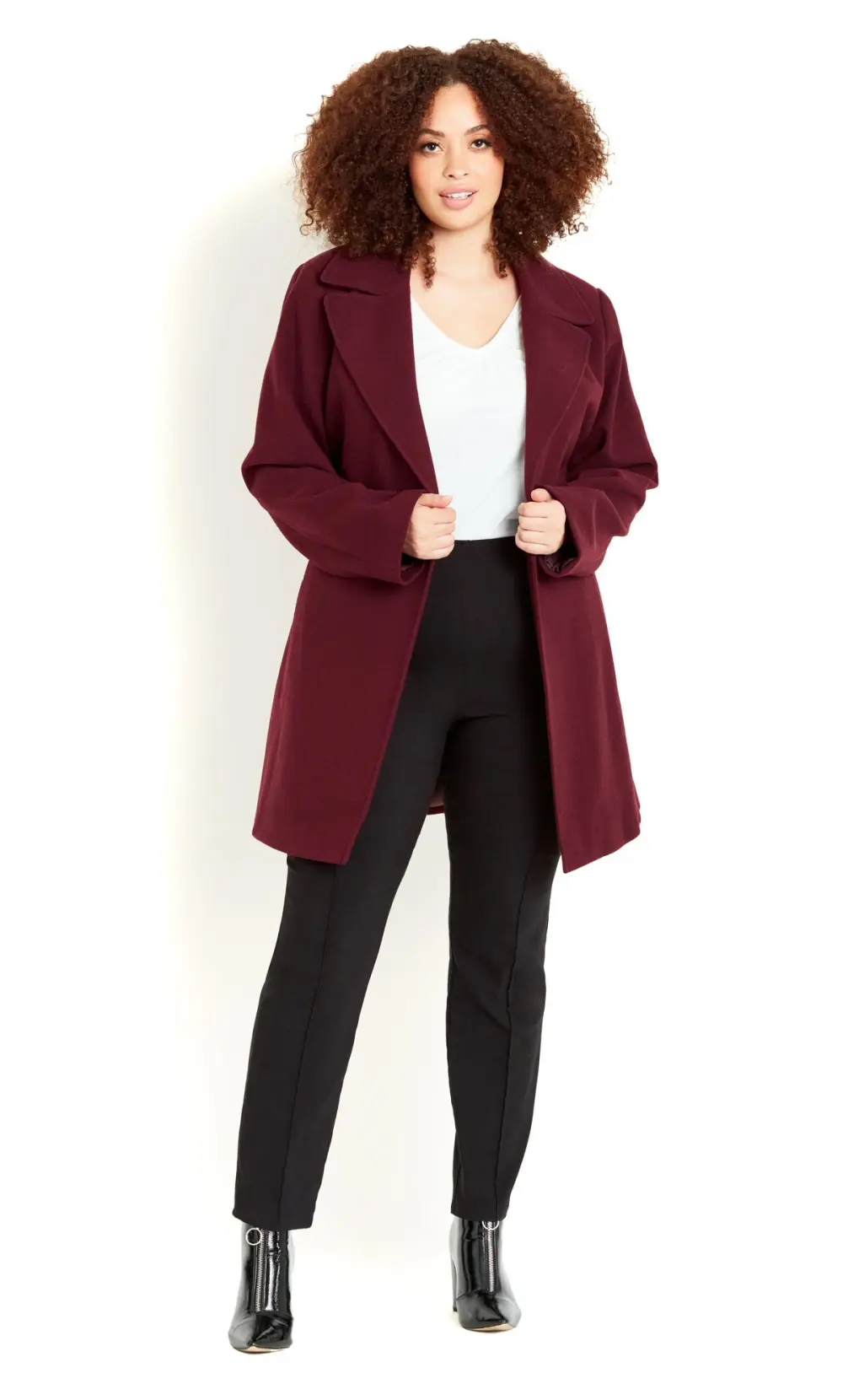 Evans Burgundy Red Tie Waist Coat