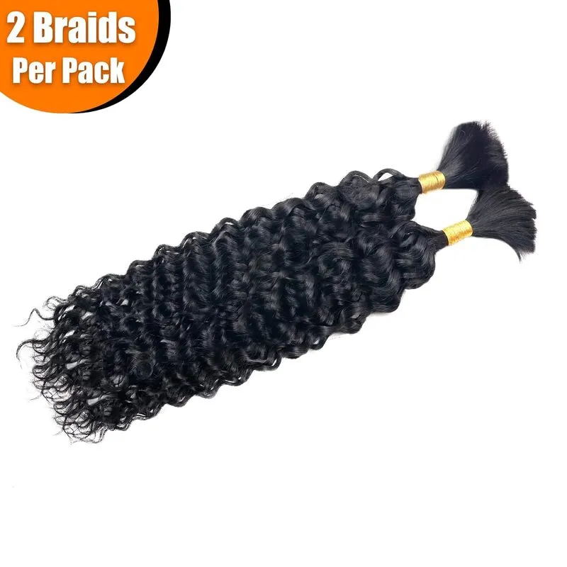 Flash Sale |Boho Braids Water Wave Hair Bulk For Braids 100% Human Hair Extensions 100g