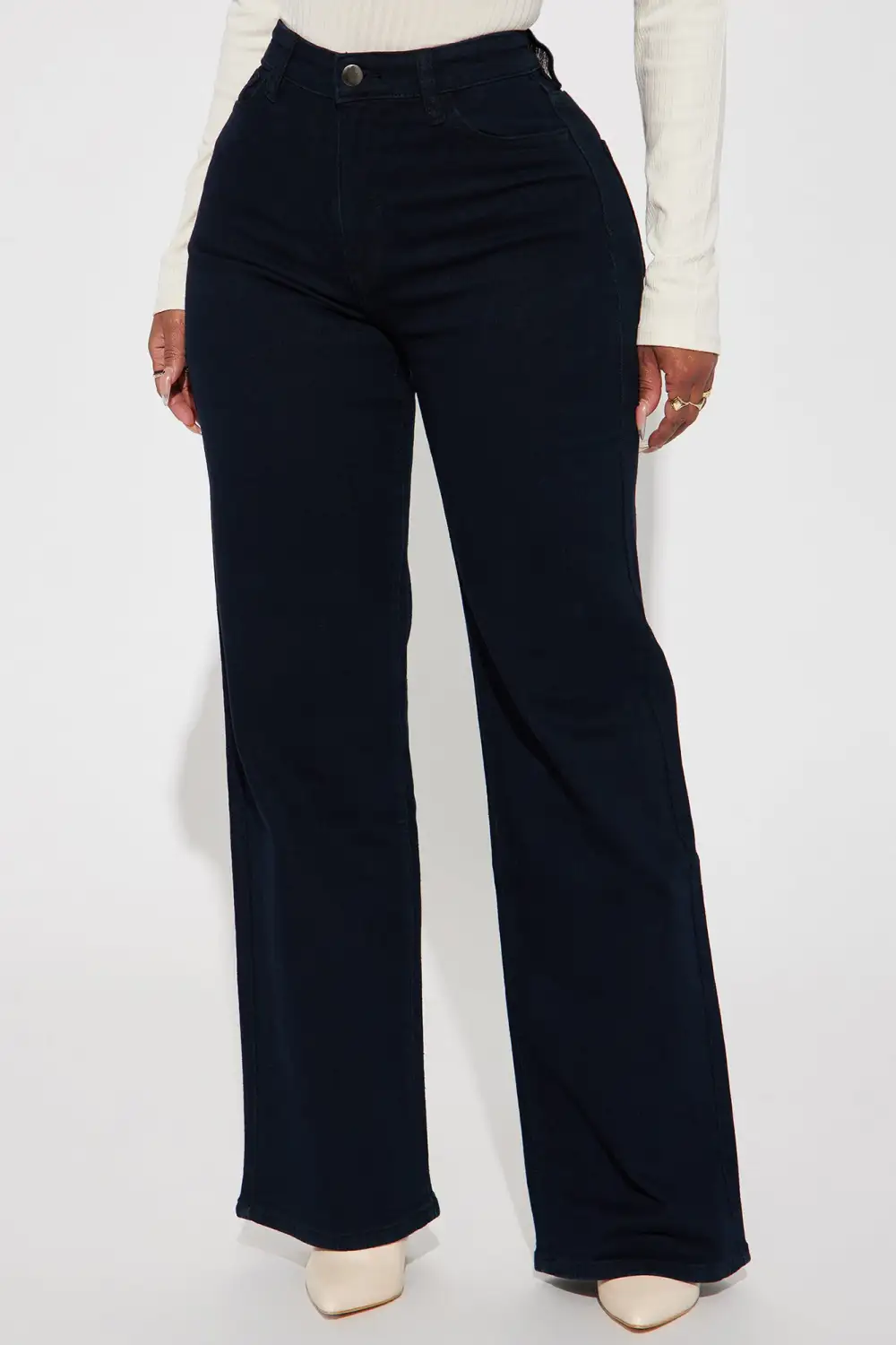 Midnight Vibes High Rise Stretch Jeans - Dark Wash