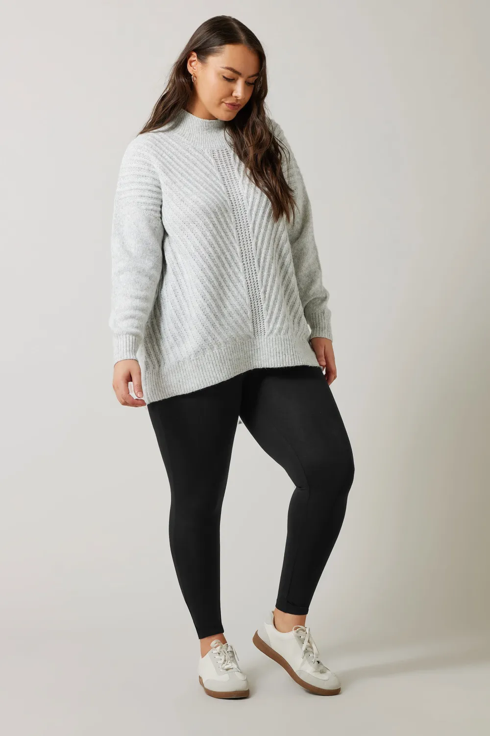 EVANS Curve Black Jersey Leggings
