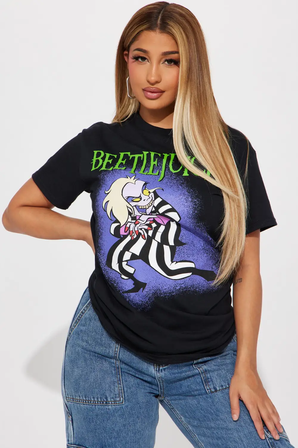 Beetlejuice Graphic Tshirt - Black