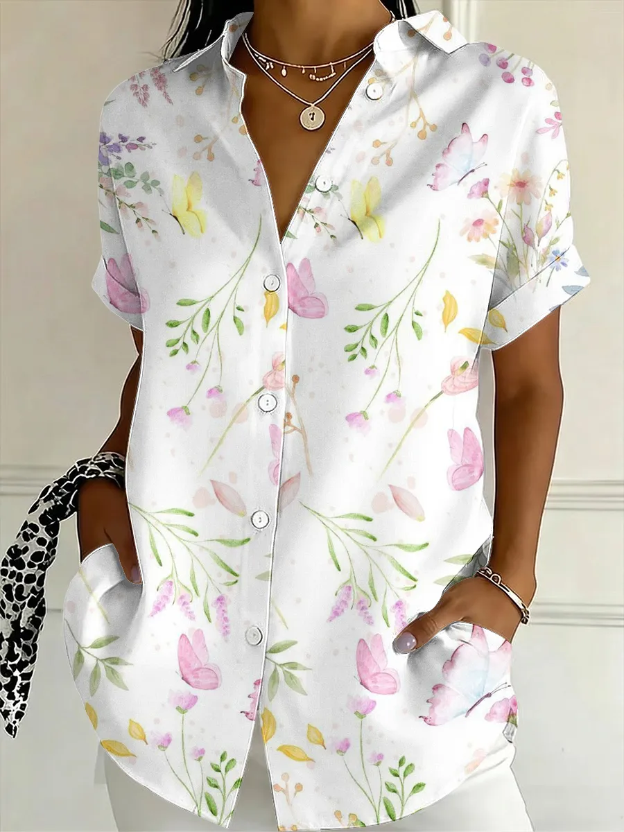 Women's Summer Floral Shirt