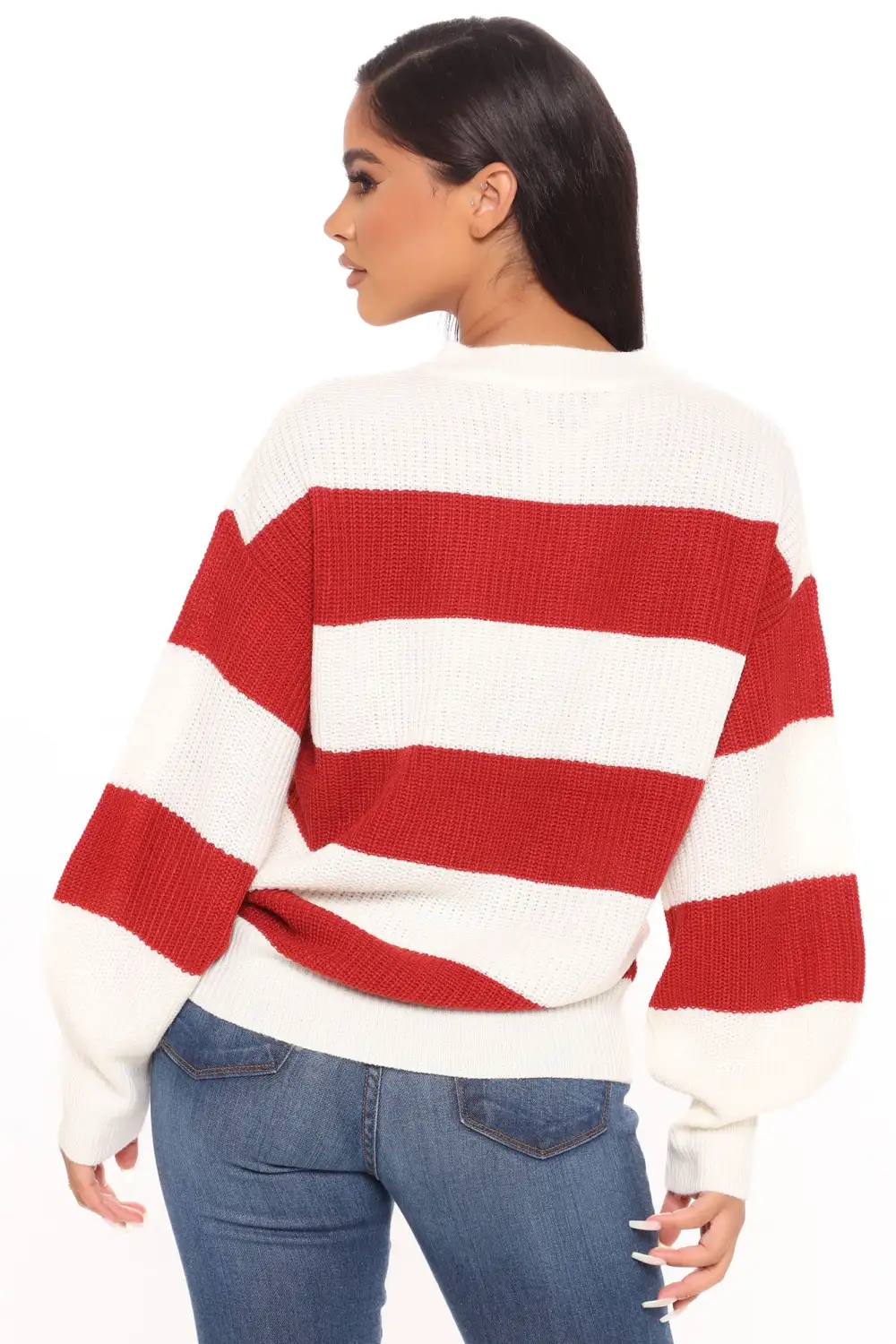 Autumn Dreams Striped Sweater - Rust/combo
