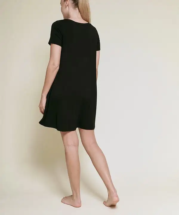Bamboo Short Sleeve Dress