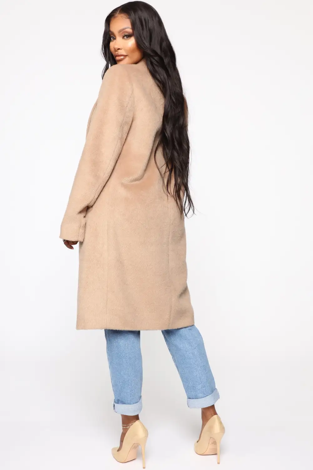 It's A Long Story Coat - Taupe