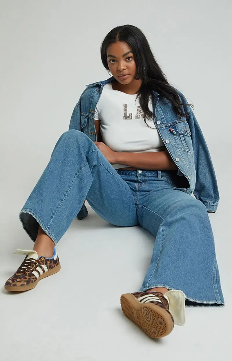 PacSun Casey Low Rise Baggy Jeans Medium Indigo