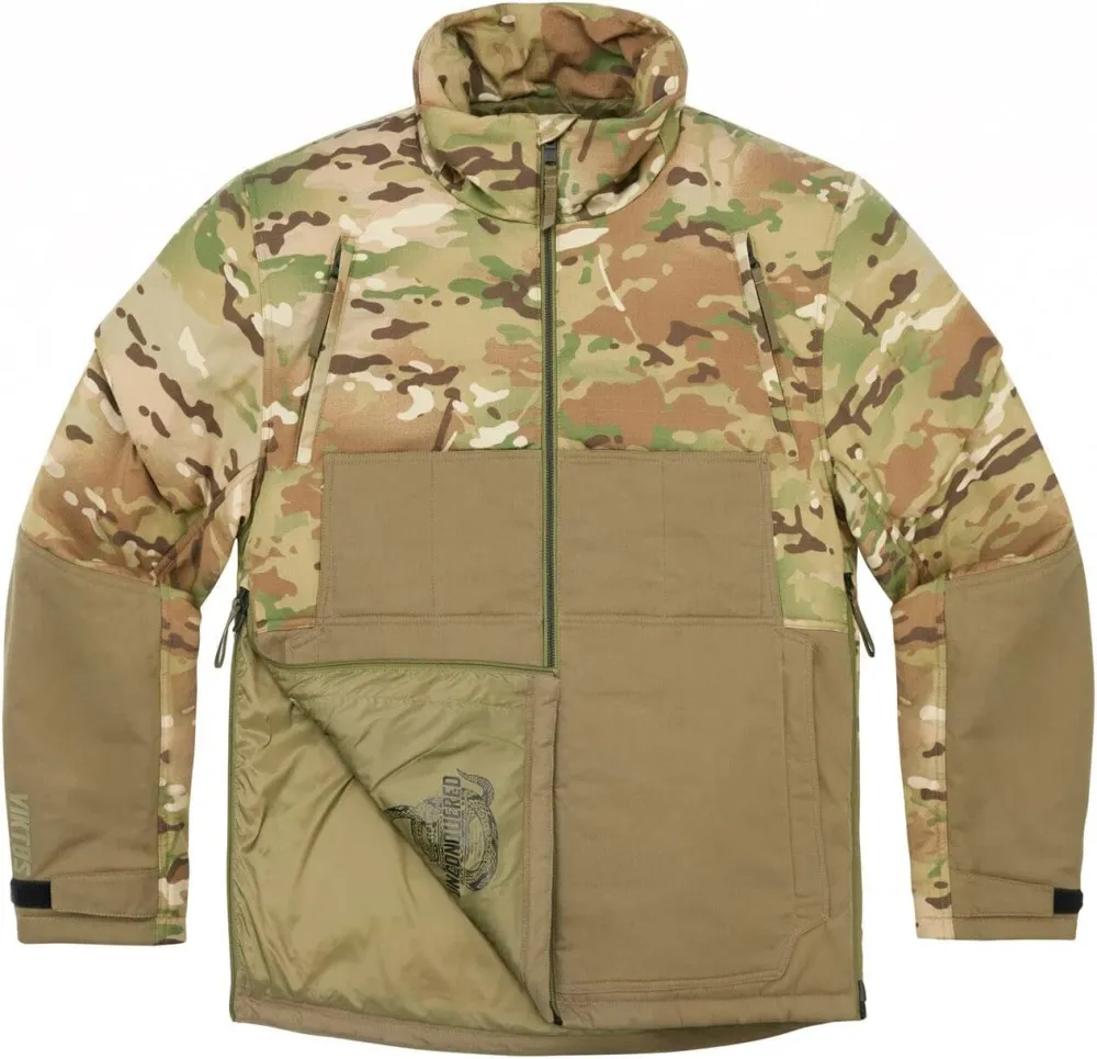 Men's Farthermost Cold-Weather Water-Resistant Weatherproof Insulated Warm Cotton-Nylon Shell Tactical Jacket