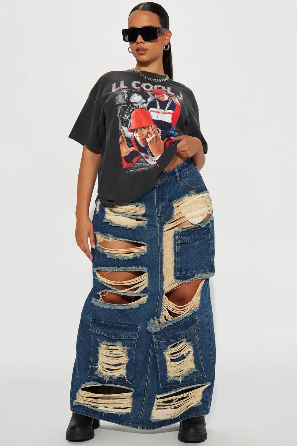 LL Cool J Washed Tshirt - Black Wash