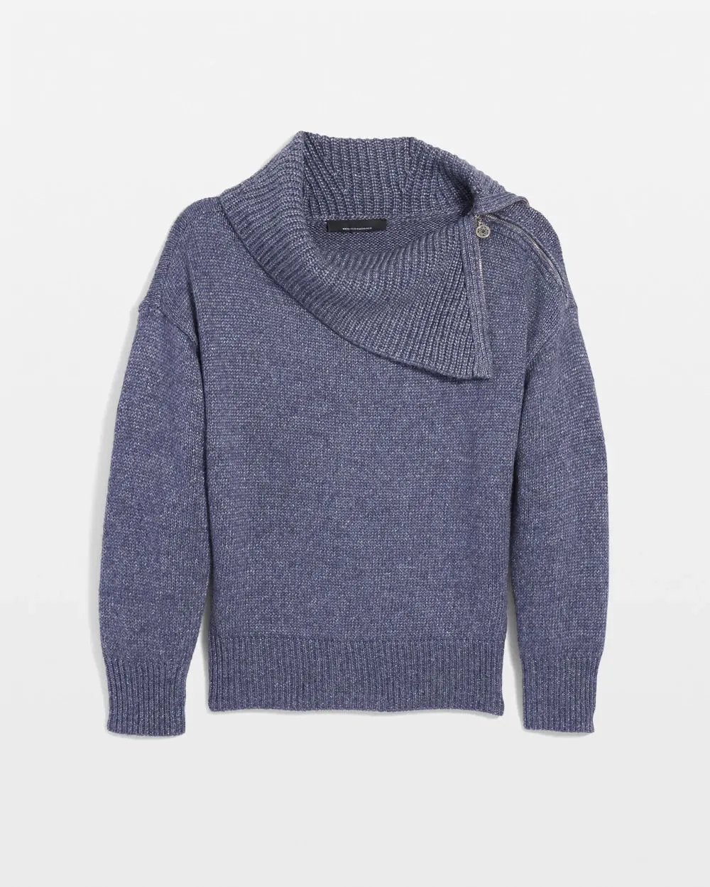 Zip Neck Dolman Sleeve Sweater