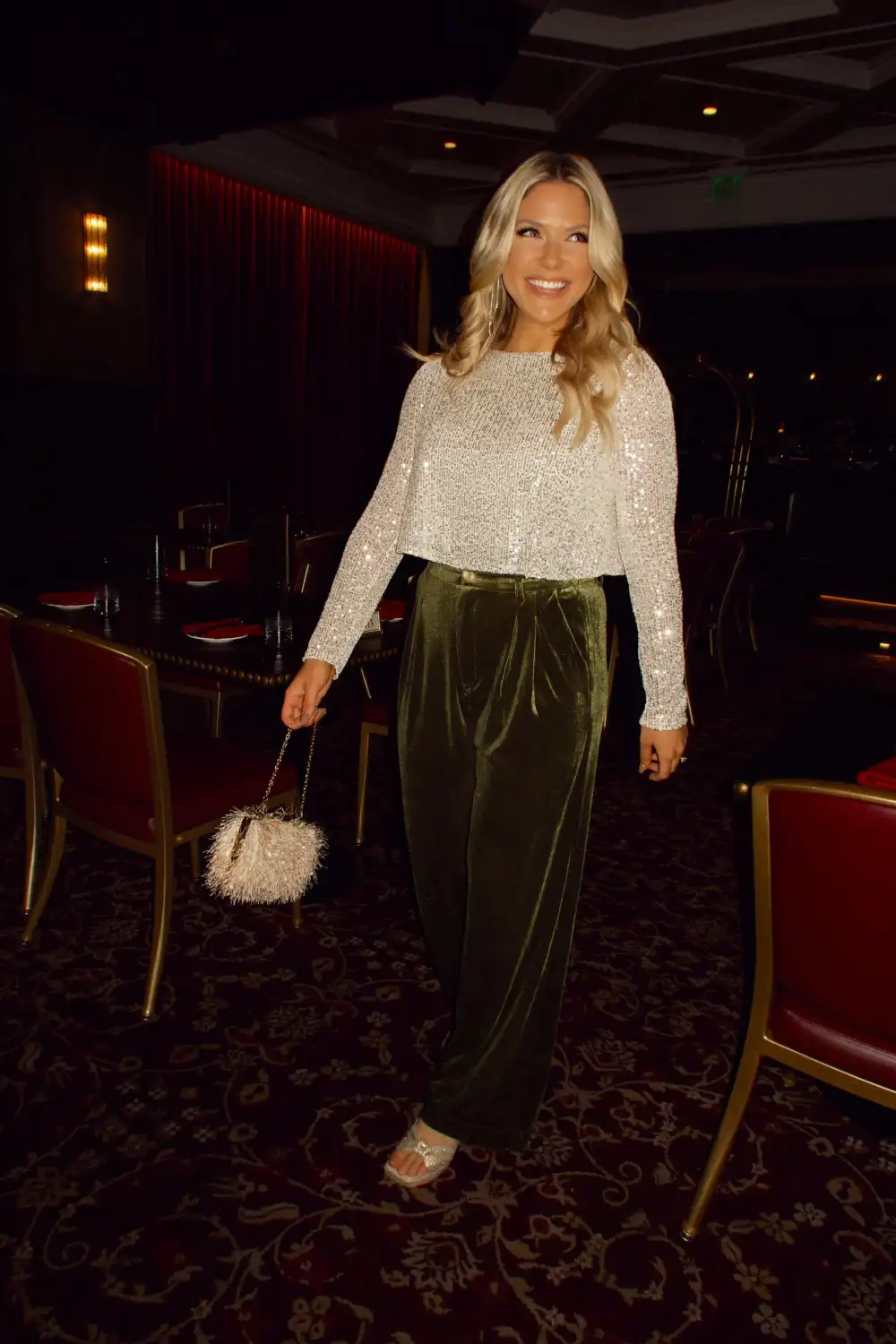 Holiday Season Velvet Pants