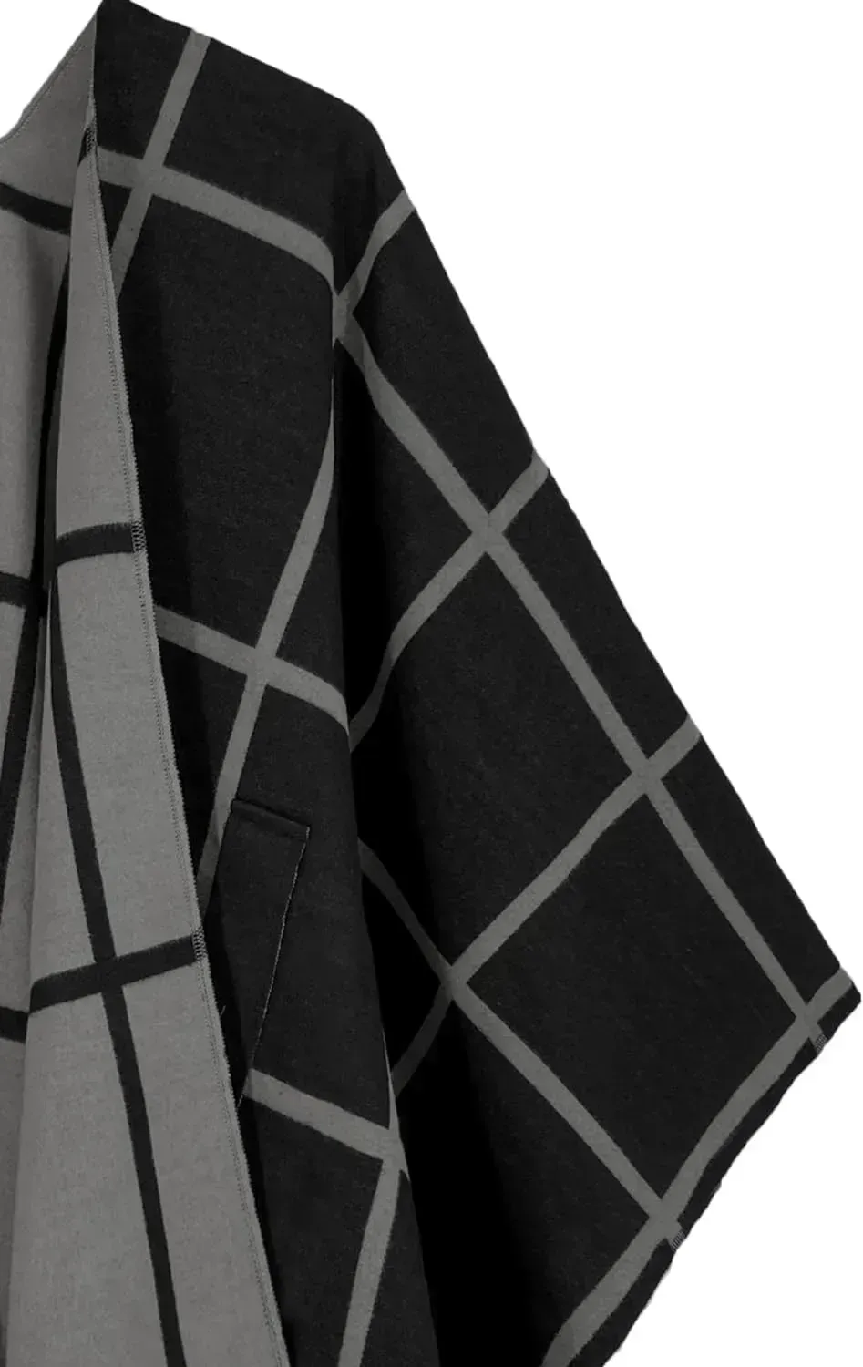 Women's Shawl Wrap Poncho Ruana Cape Open Front Cardigan Shawls for Fall Winter