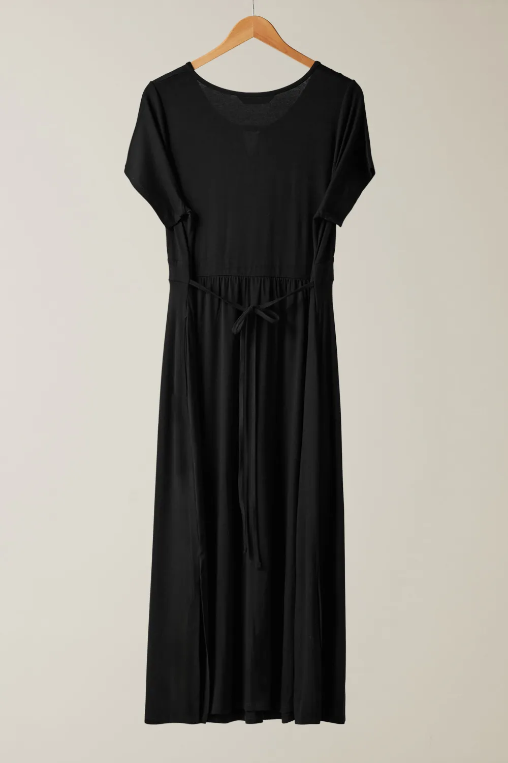 EVANS Curve Black Metal Trim Midaxi Dress