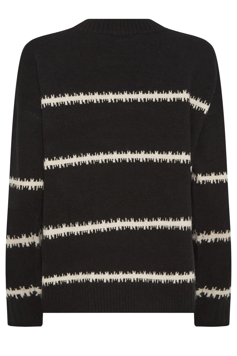 M&Co Black Blurred Stripe Jumper