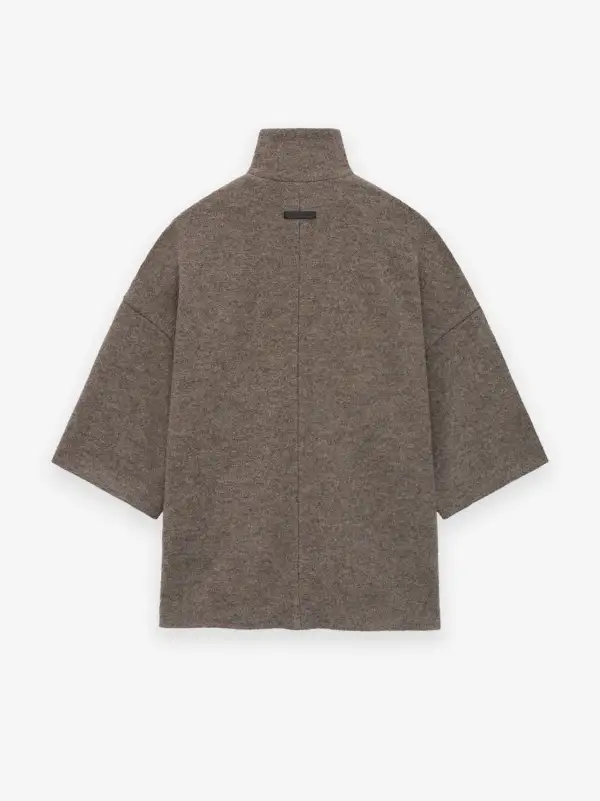 Boiled Wool Short Sleeve Jacket