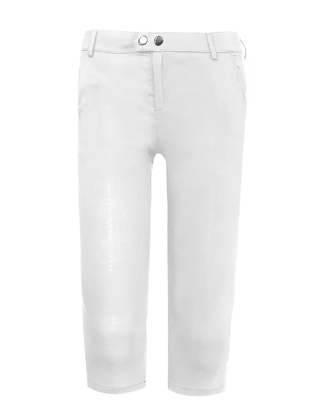 Women's Basic Essential Capri shorts Slacks Classic Capris Pants Office / Career Dailywear Micro-elastic Solid Colored Mid Waist Slim Green White Black Blue Khaki S M L XL XXL