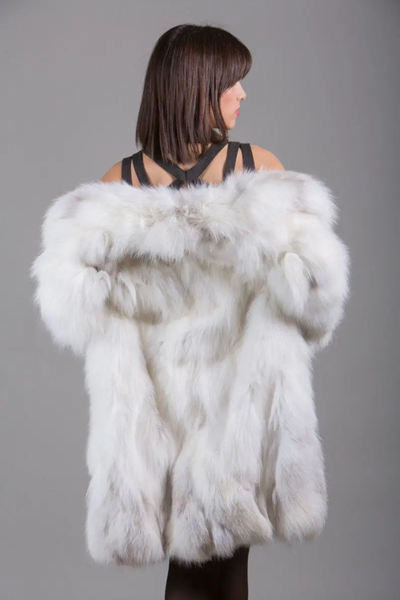 Shadow Fox Fur Coat