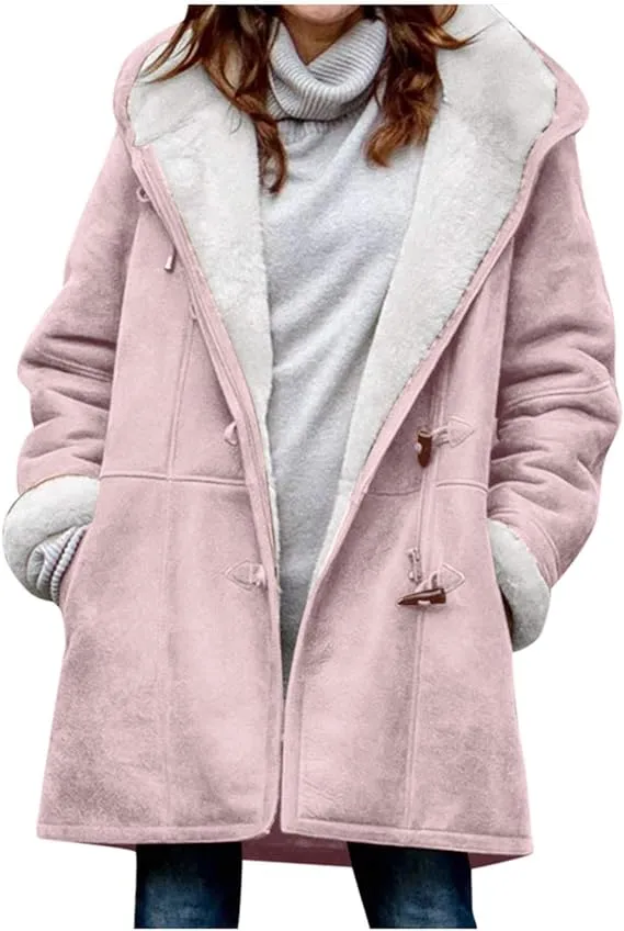 🔥Clearance Sale🔥 - Women's Winter Fleece Hoodie Jacket Suede Fall Sherpa Jacket